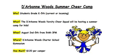 Summer Cheer Camp - D'Arbonne Woods Charter School