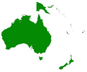 Printable Blank Oceania Map Outline Transparent Png M - vrogue.co