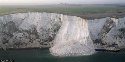 White Cliffs of Dover: Thousands of tons of chalk crash into the sea as ...