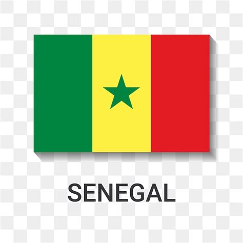 Premium Vector | Flag of senegal icon vector illustration isolated