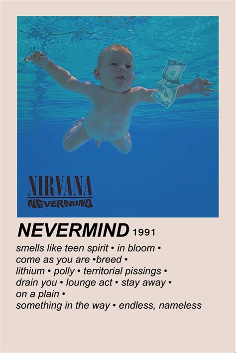 nevermind nirvana | Music poster, Music poster design, Music poster ideas