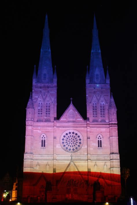 Sydney - City and Suburbs: St Mary's Cathedral, Lights of Christmas