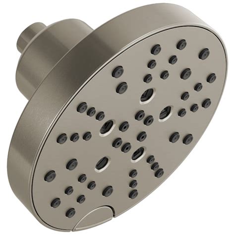 Delta Stainless 5-Spray Rain Shower Head in the Shower Heads department ...