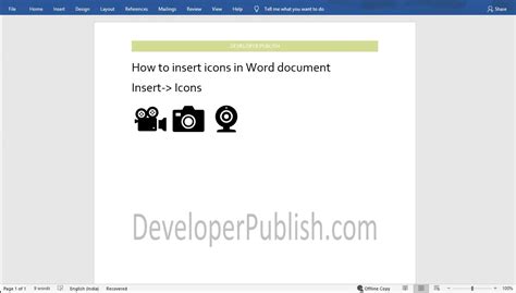 How to Insert Icons in Word? | Microsoft Word Tutorials