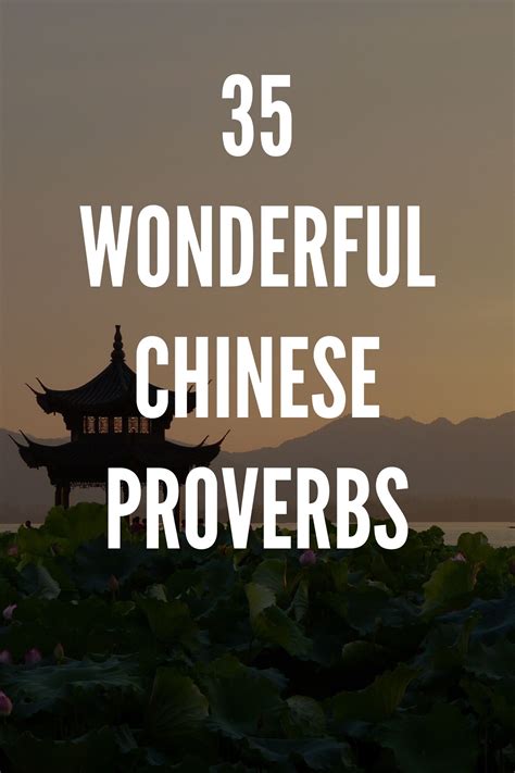 35 Wonderful Chinese Proverbs | Chinese quotes, Short wise quotes, Inspirational quotes