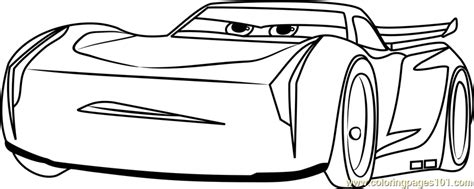 Jackson Storm from Cars 3 Coloring Page - Free Cars 3 Coloring Pages ...