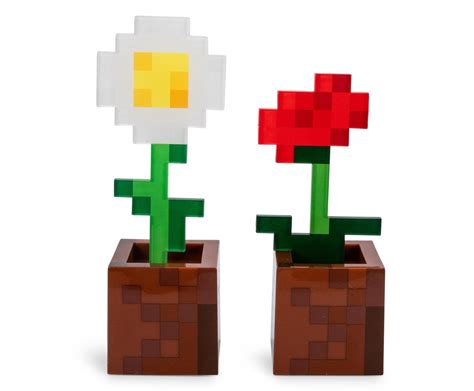 Buy Minecraft Daisy and Poppy Flower Pot Mood Lights | Set of 2 Online ...