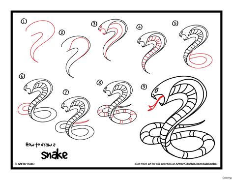 How To Draw A Cobra - Design Talk