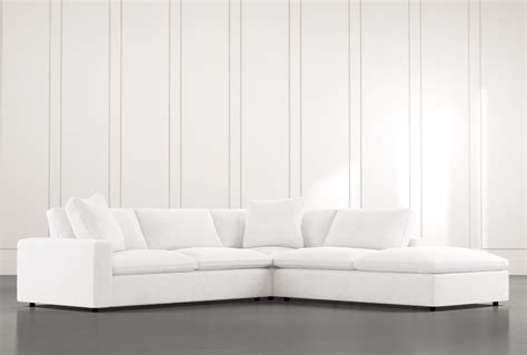 Utopia White 3 Piece Sectional in 2020 | 3 piece sectional, Fabric ...