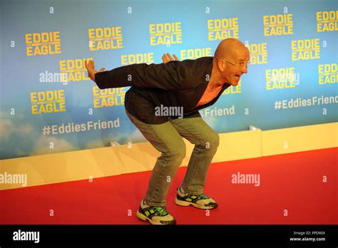 The former ski jumper Michael Edwards (Eddie "The Eagle" Edwards) at ...