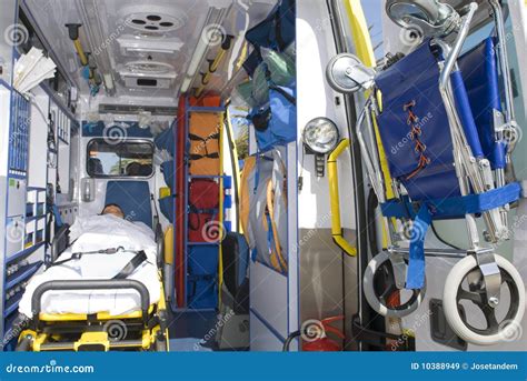 Ambulance Equipment In Emergency Vehicle Royalty Free Stock Images ...