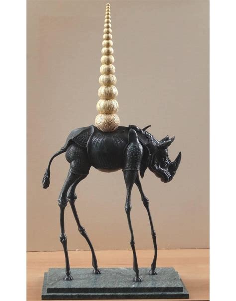 Salvador Dalí - Salvador Dali's Original Bronze Sculpture - Cosmic Rhinoceros at 1stdibs