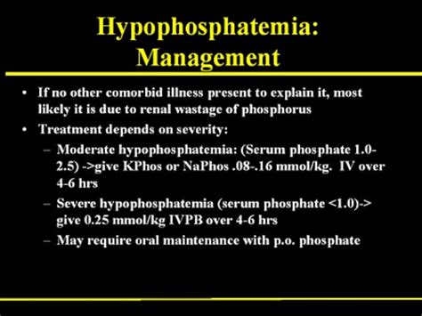 Hypophosphatemia secondary to oncogenic osteomalacia