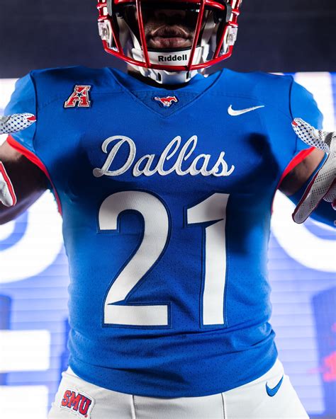 SMU Blue Dallas Jersey — UNISWAG