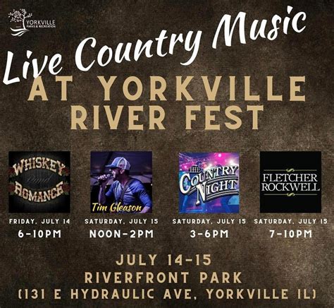 YORKVILLE RIVER FEST 2023 | Country Music Entertainment Line-Up