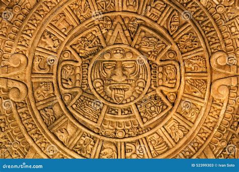 Ancient Mayan Calendar Stock Photo - Image: 52399303