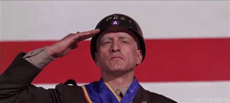 George C Scott Salute GIF by 20th Century Fox Home Entertainment - Find & Share on GIPHY