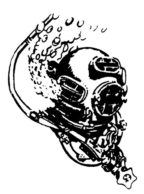 Divers Helmet Drawing at GetDrawings | Free download