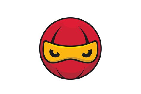Ninja Head illustration.Ninja icon Concept. Ninja warrior icon. Simple black ninja head in cross ...