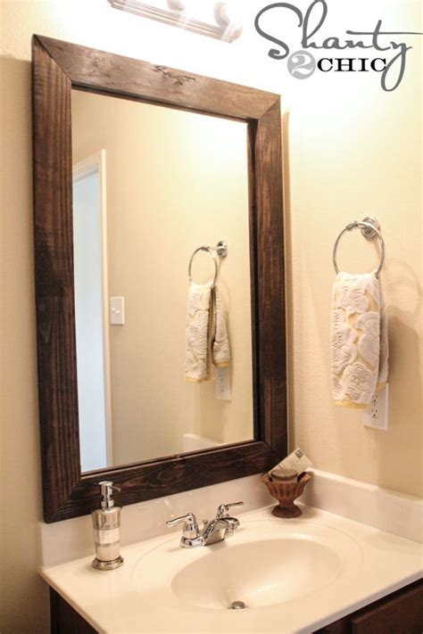 Bathroom Mirror Creative Diy Mirror Frame Ideas – TRENDECORS