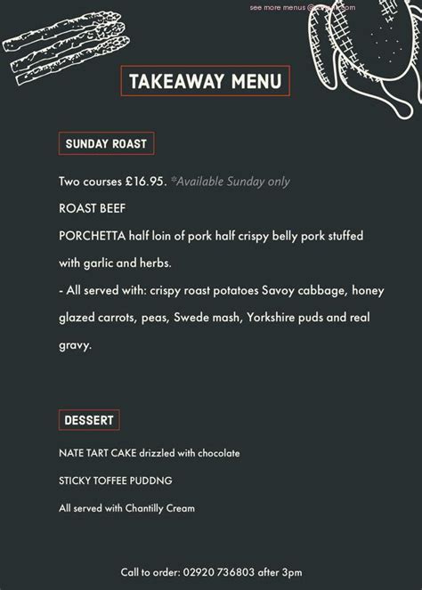 Menu at BLACK SALT restaurant, Cardiff, 188 Whitchurch Rd