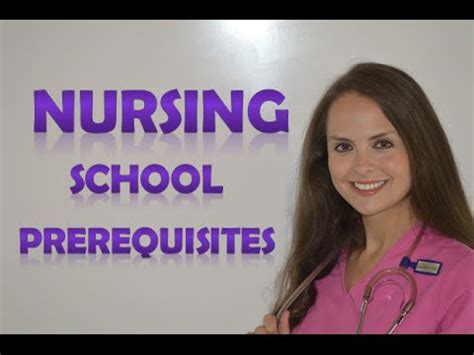 Nursing School Prerequisites | What are the Requirements for Nursing School - YouTube