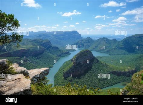 Panorama Route South Africa, Blyde river canyon with the three ...