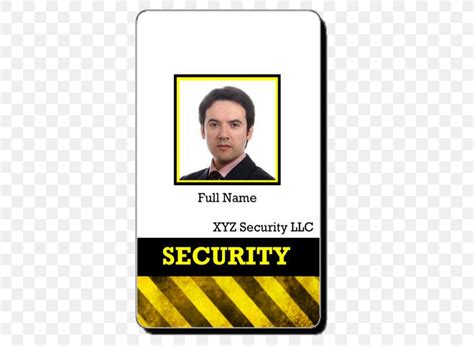 Badge Template Security Guard Identity Document, PNG, 600x600px, Badge, Access Badge, Brand ...