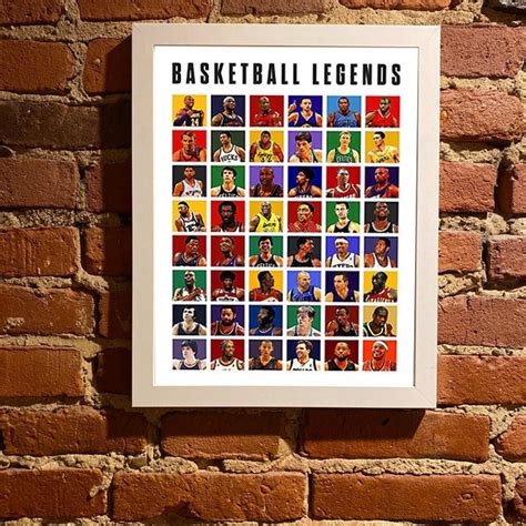 All Basketball Legends Poster Top Players NBA League - Etsy