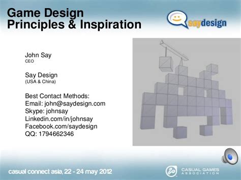 Game Design Principles and Inspiration