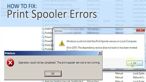 fix printer spooler problems on Windows - Crowlex