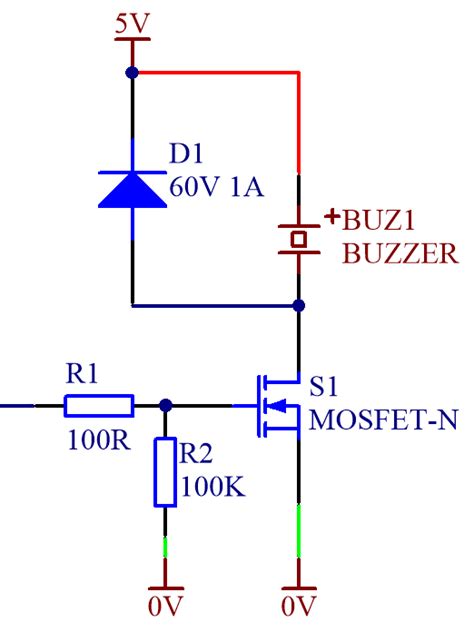 Electronics Blog: Piezo Buzzer Diode Snubber