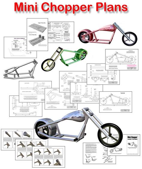 Mini Chopper Plans - Mini Motorcycle Plans - Mini Bike - Better than a Go Kart | eBay