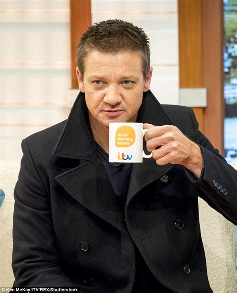 Jeremy Renner refuses to take his coat off during Good Morning Britain interview | Daily Mail Online