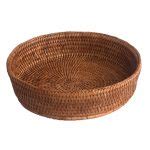 Round Rattan Fruit Bowl or Oven Dish Holder