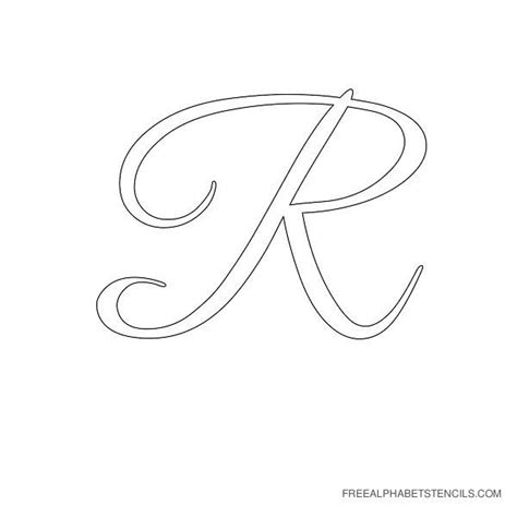 Free Printable Cursive Alphabet Letters Stencils | Cursive alphabet, Letter stencils, Lettering ...