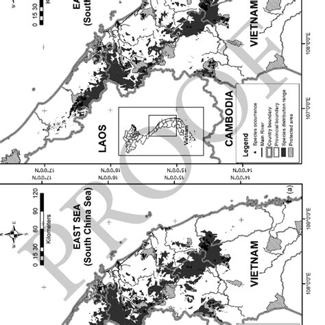 2 Habitat suitability map of Nomascus annamensis at 10 percentile ...