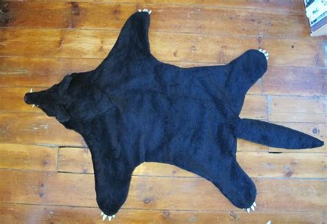 Faux Fur Black Wolf Skin Hide Pelt Rug Blanket Vegan | Etsy | Black ...