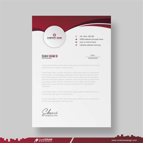 Download Corporate Letterhead Template With Logo Design Free CDR ...