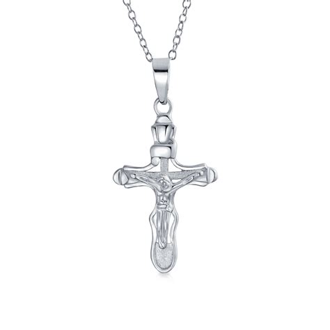 Bling Jewelry - Christian Catholic Religious Jesus Crucifix Cross Pendant Necklace for Women for ...