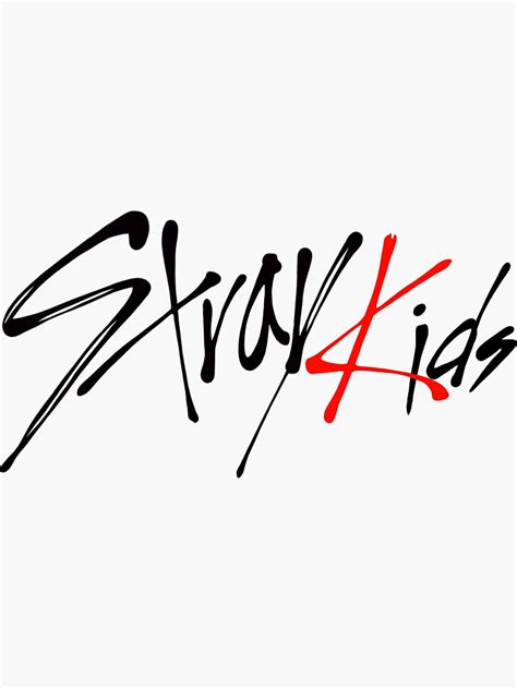 "Stray Kids logo sticker" Sticker for Sale by sonka07 | Redbubble