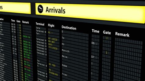 flight schedule board airport travel information Stock Footage Video (100% Royalty-free ...