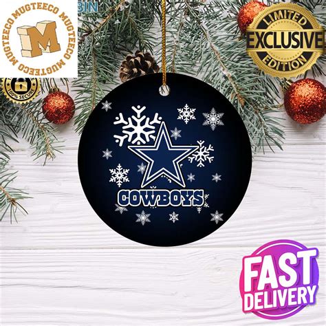 Dallas Cowboys NFL Xmas Gifts Merry Christmas Tree Decorations Ornament - Mugteeco