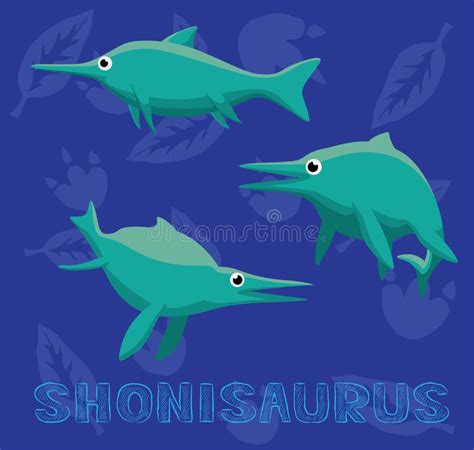 Shonisaurus Dinosaur Stock Illustrations – 49 Shonisaurus Dinosaur ...