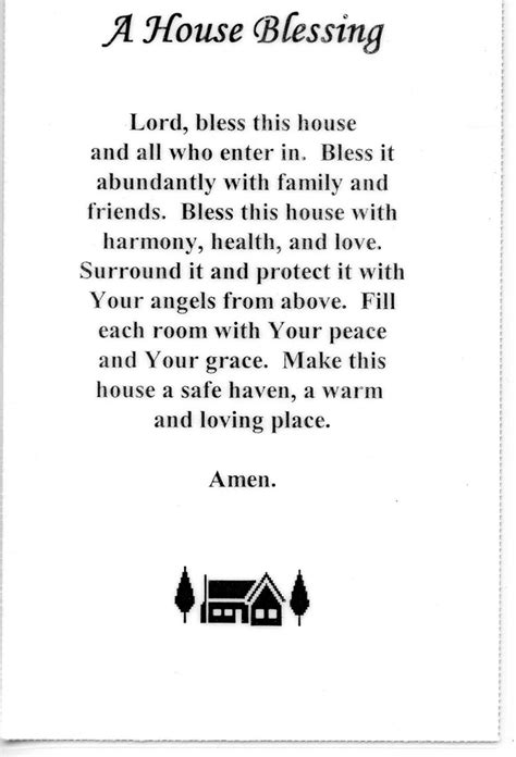 A HOUSE BLESSING Holy Card Prayer Card pack of 25 - Etsy Canada