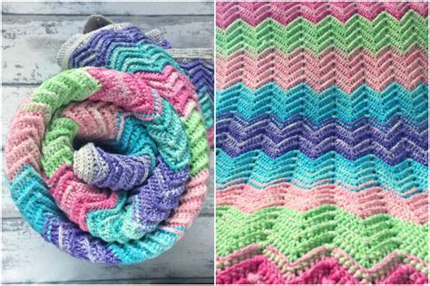 Chevron Crochet Blanket Free Crochet Patterns - Your Crochet