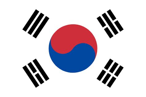 Bandiera della Corea del Sud | Bandiere-mondo.it