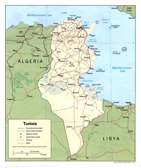 Tunisia map, travel information, tourism & geography