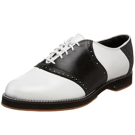 Saddle Shoes: Black & White Saddle Oxford Shoes