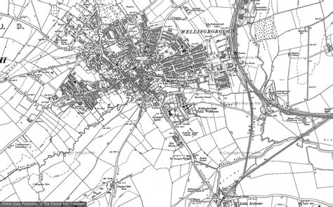 Historic Ordnance Survey Map of Wellingborough, 1884 - 1885